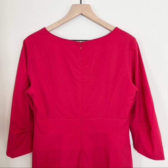 Lafayette 148 New York Women’s 3/4 Quarter Sleeve Midi Dress - Picture 12 of 14